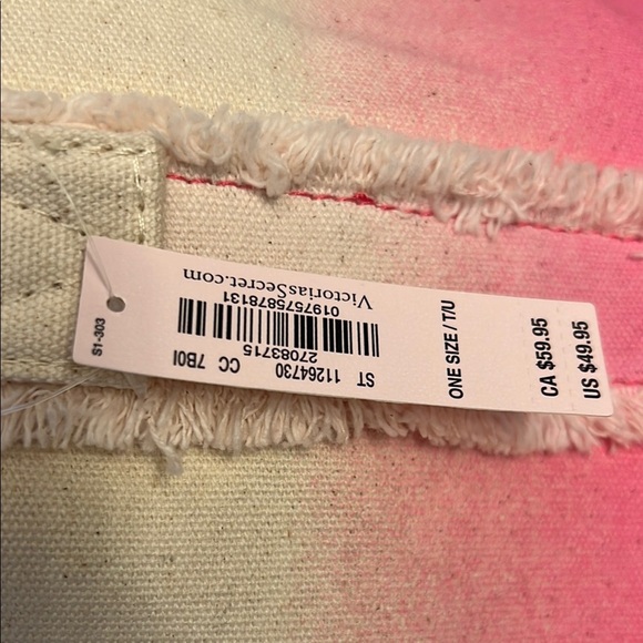 Victoria's Secret Pink and Cream Gradient Tote - Picture 2 of 8